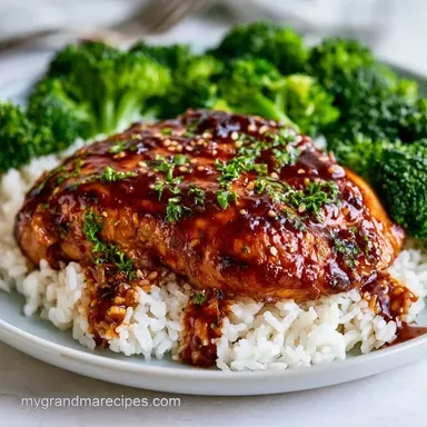 Teriyaki Chicken Bowl in 20 Minutes Recipe Card