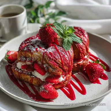 Valentine's Brunch: Make-Ahead French Toast Bake Recipe Card