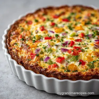 Vegetable Garden Lasagna for 12 Servings Recipe Card