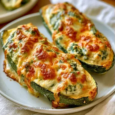 Veggie Lasagna Boats with Ricotta Recipe Card