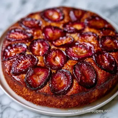 Yogurt Plum Cake with Greek Yogurt Recipe Card