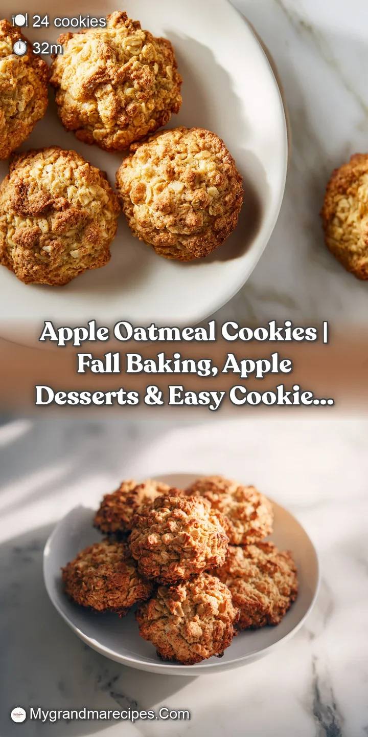 Close-up of a chewy apple oatmeal cookie with soft, yielding fruit pieces and a textured, comforting surface.
