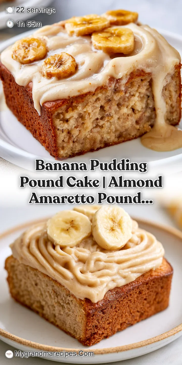 Extreme close-up of a moist, dense yellow cake topped with swirling white cream and a perfectly sliced fresh banana.