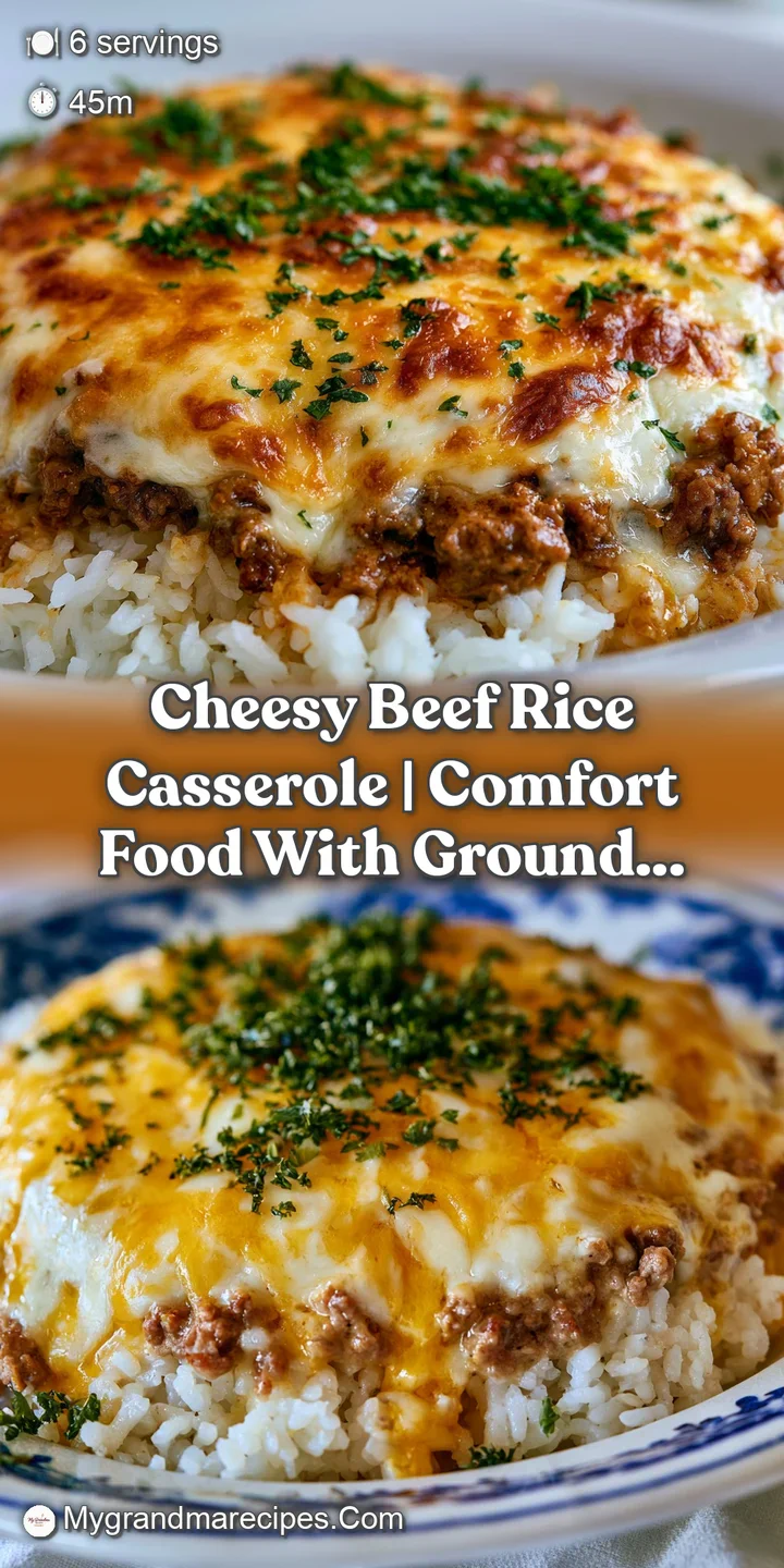 Close-up of molten, stretchy melted cheese pulling away from savory browned beef and tender grains of steamed rice.