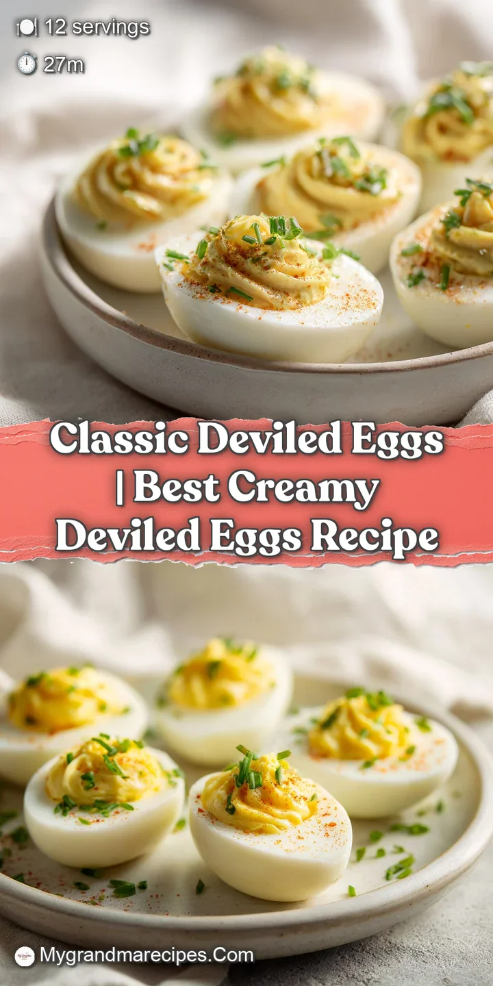 A close-up reveals the velvety smooth filling of a deviled egg, topped with paprika.