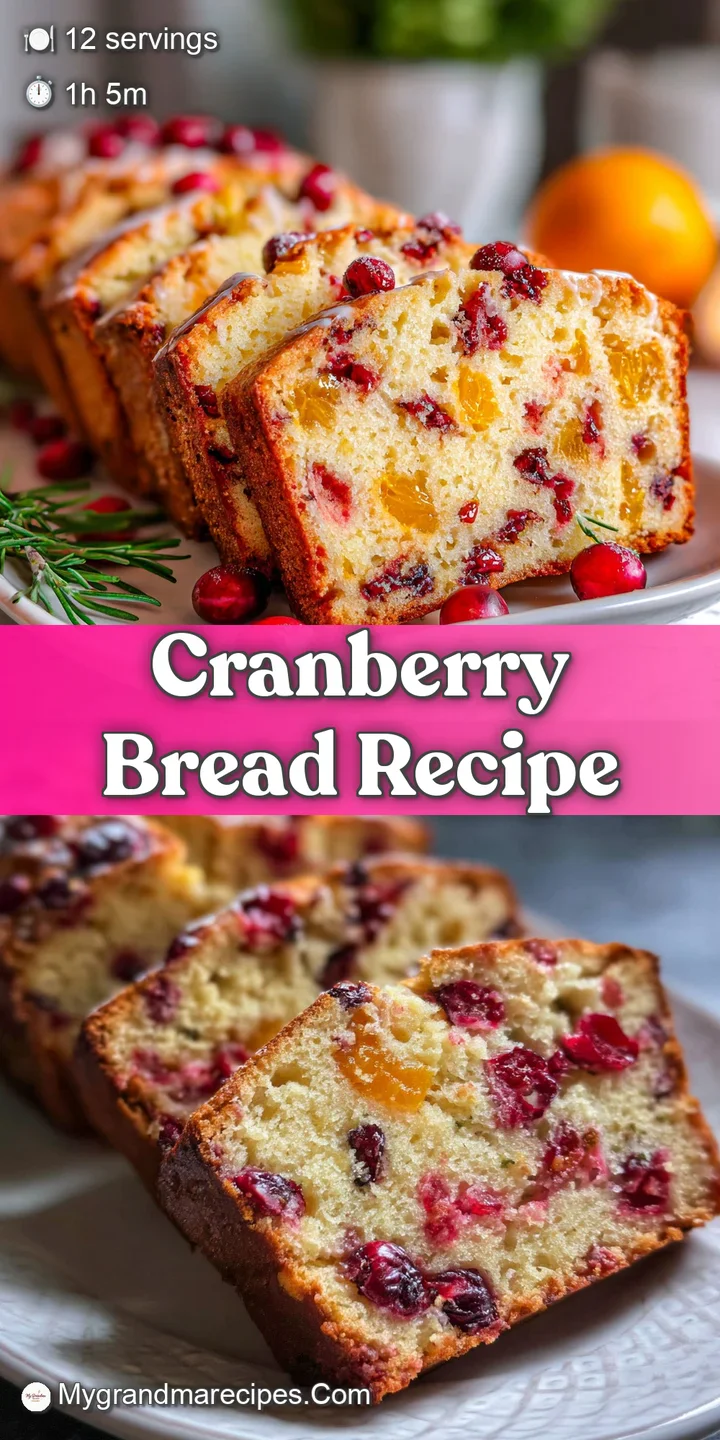 Close-up of moist cranberry bread, bursting with juicy cranberries. Its rough surface contrasts the light and fluffy inter...