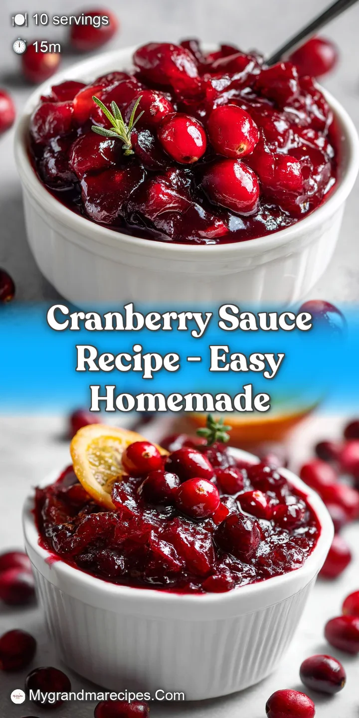 Close-up reveals plump cranberries suspended in a glossy, ruby-red sauce. A glimpse of tartness with a hint of sweetness. ...