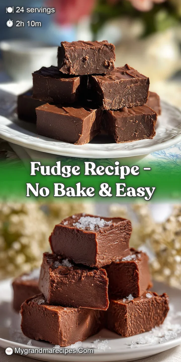 Close-up of creamy, intensely chocolate fudge, its smooth texture inviting a bite, with a slight sheen hinting at its rich...