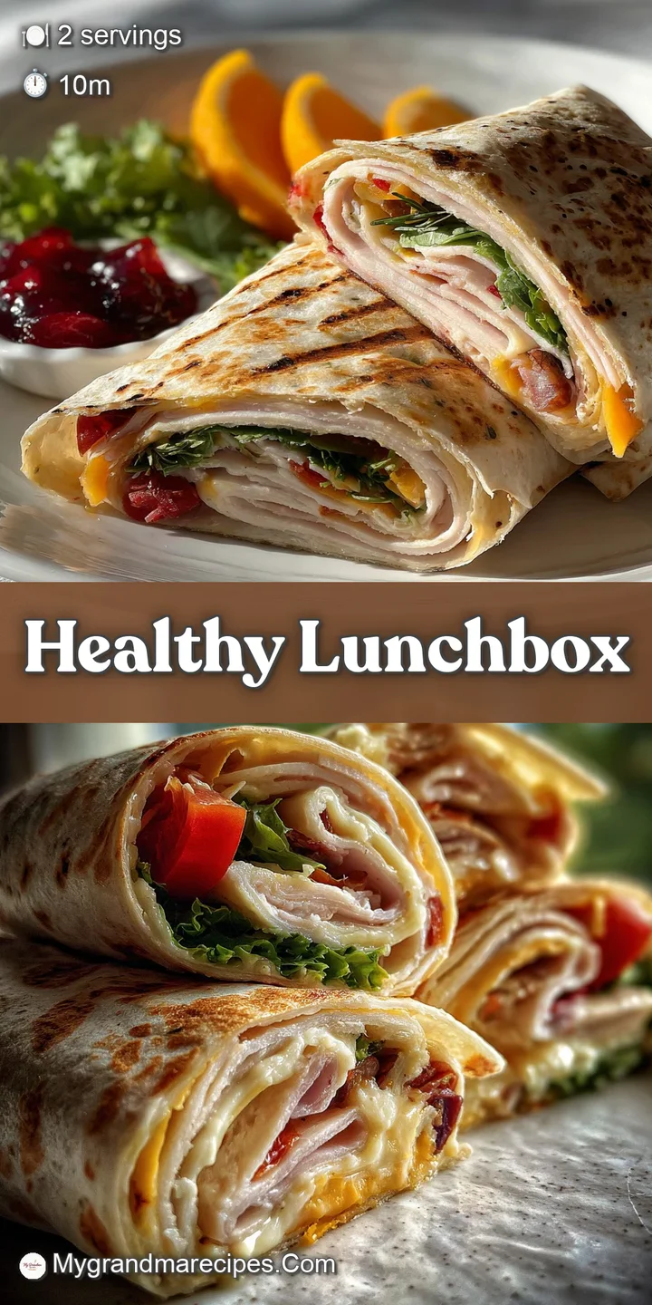 Close-up of a rolled turkey and cheese wrap, showing layers of soft cheese, savory turkey, and a vibrant green lettuce leaf.