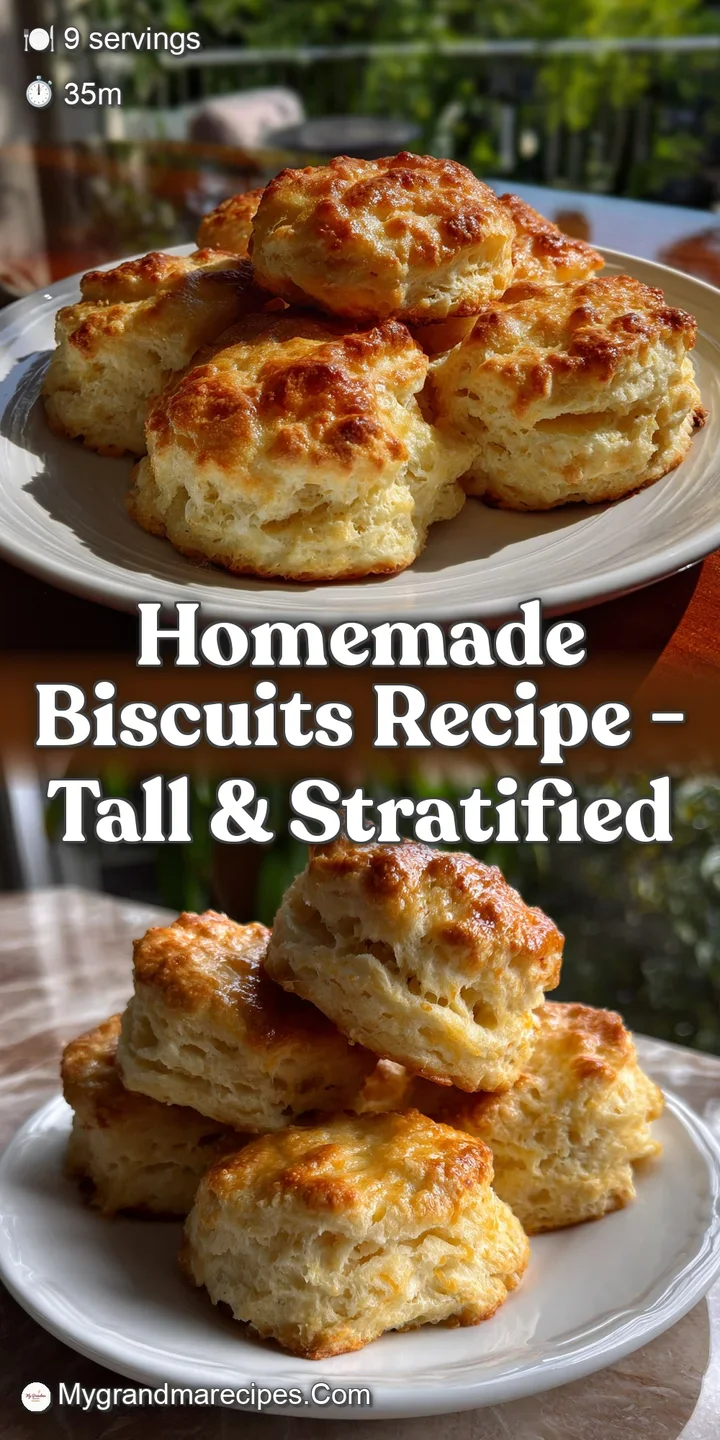 Close-up of a freshly baked biscuit, displaying a flaky, layered interior and a golden crust, with steam rising gently fro...