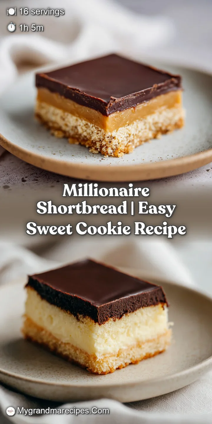 Close-up of a square millionaire shortbread, revealing the crumbly crust, smooth caramel, and shiny chocolate sheen.