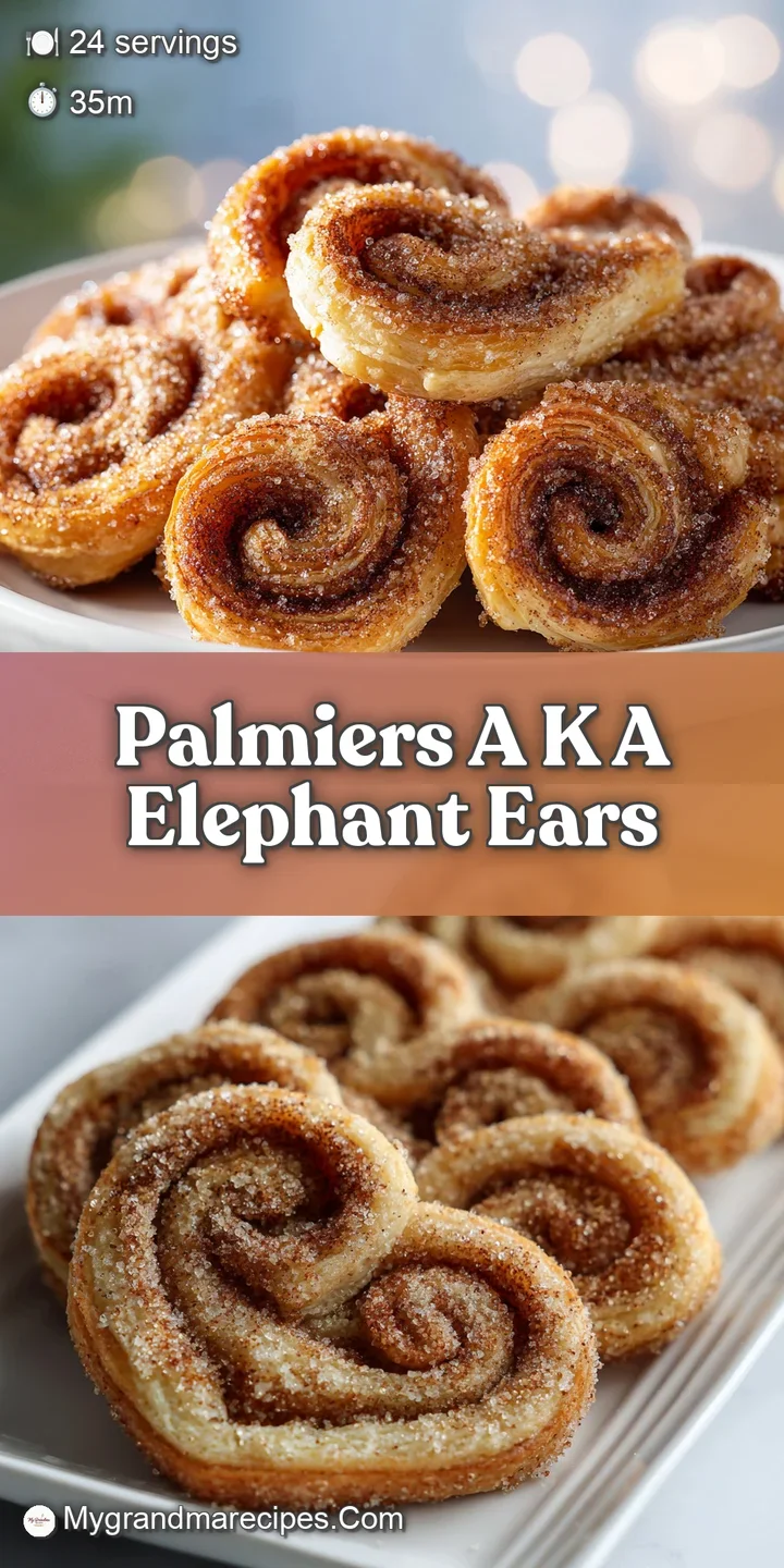 Close-up reveals the buttery, flaky texture of a cinnamon-sugar palmier, with glistening caramelized edges that invite a s...