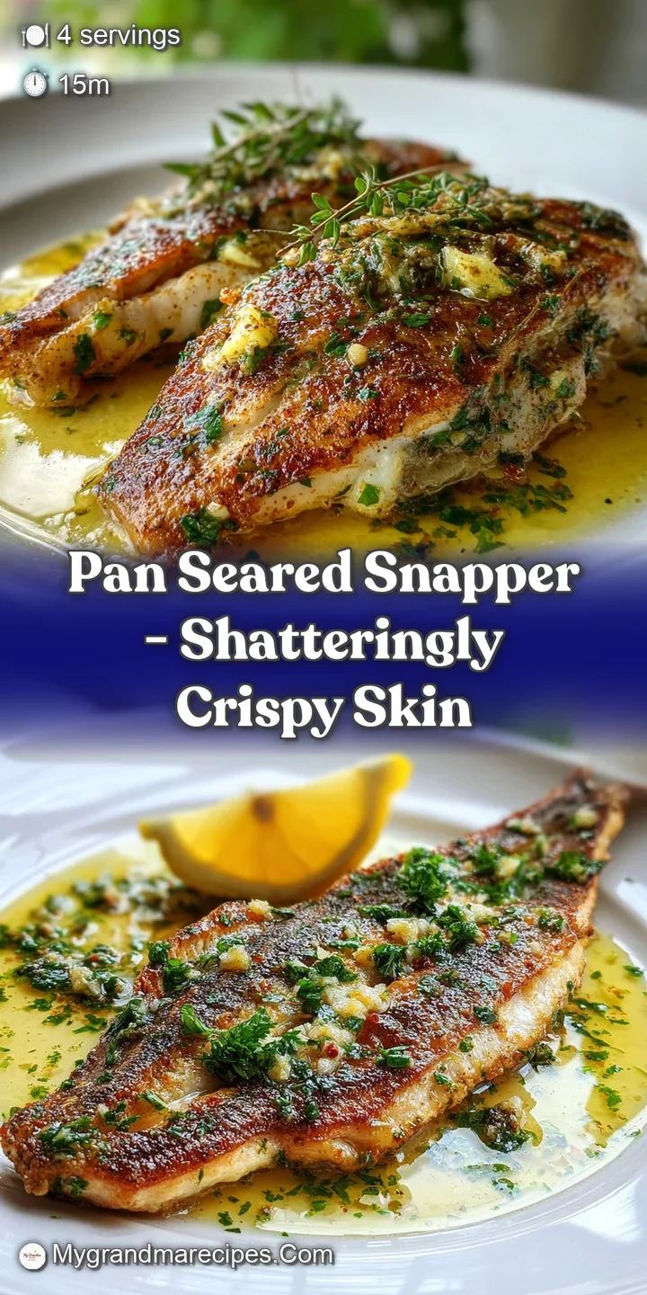 Close-up reveals the snapper's shatteringly crispy skin. Glistening oil and flaky texture make this fish look irresistible...