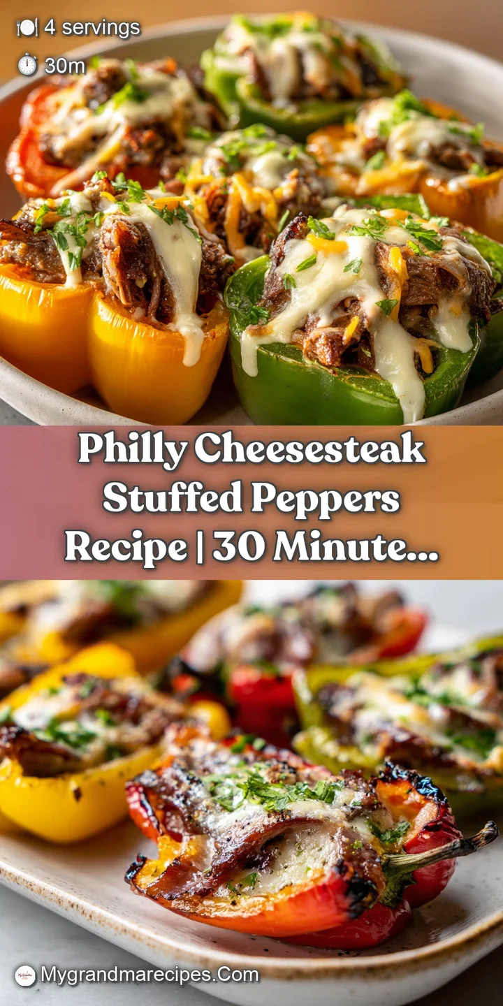 Close-up capturing the gooey, melted cheese and tender steak spilling out of a vibrant green bell pepper, ready to eat.