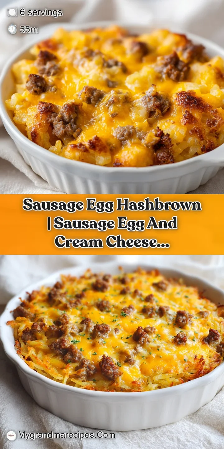 Macro shot of melted white cream cheese swirling through crispy golden potatoes and browned, savory sausage pieces