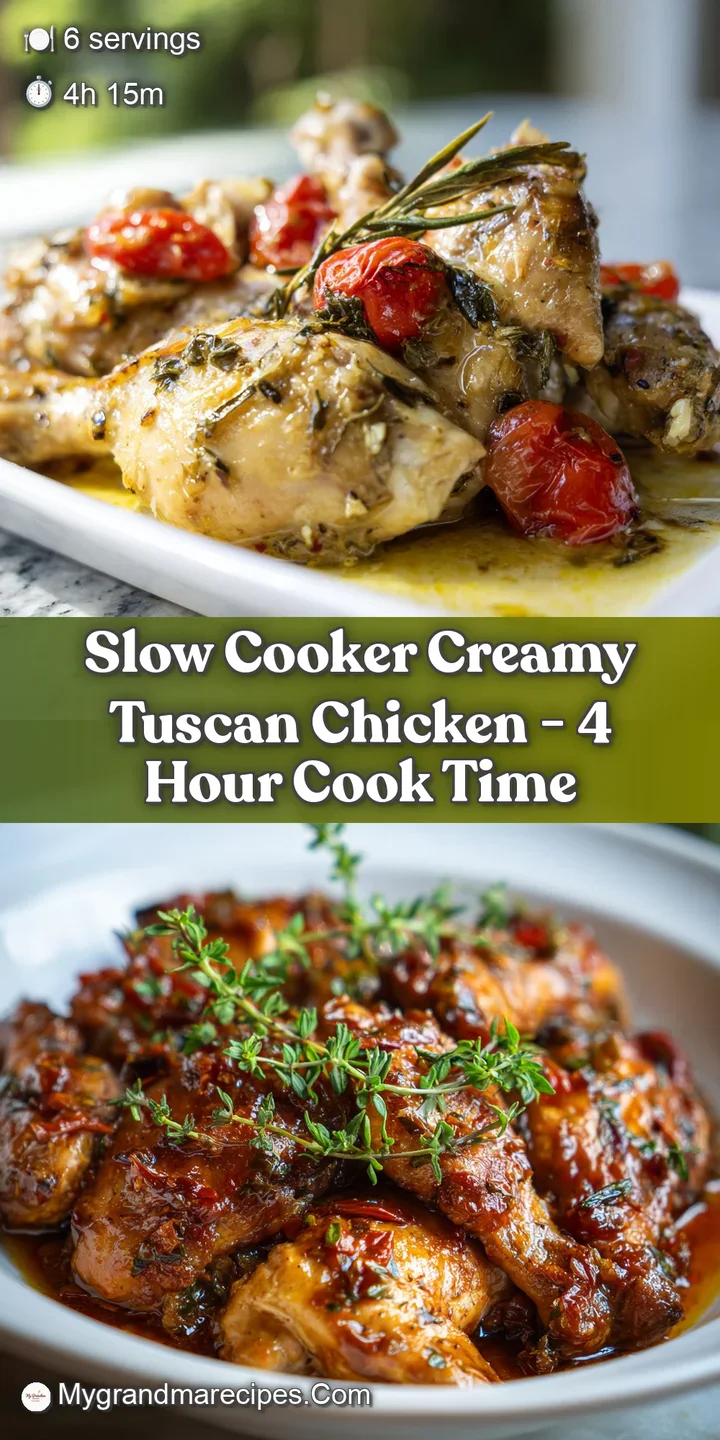 Close-up of creamy Tuscan chicken showcasing tender chicken pieces, plump sun-dried tomatoes, and a rich, glossy cream sauce.