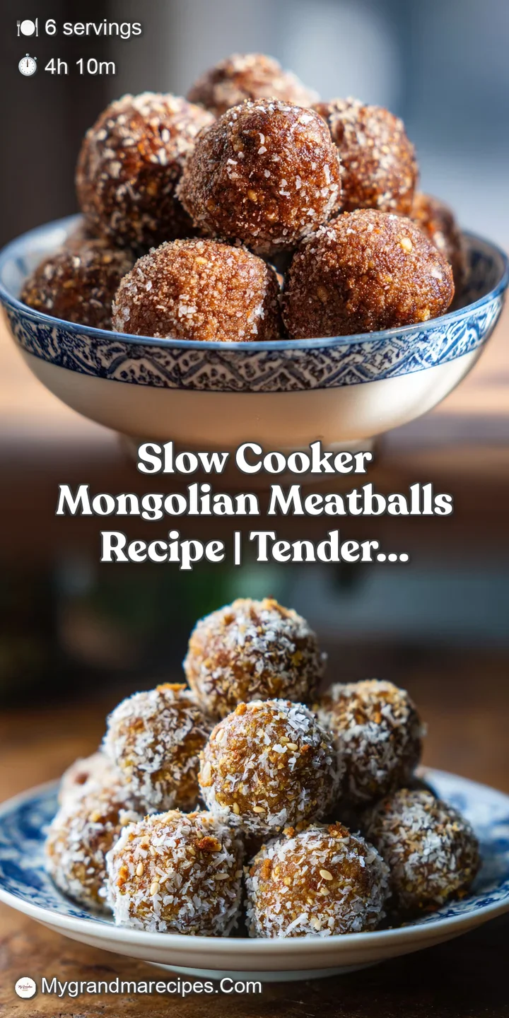 Close-up of rich, dark sauce coating juicy meatballs, sesame seeds catching the light. A tempting bite of comfort food.