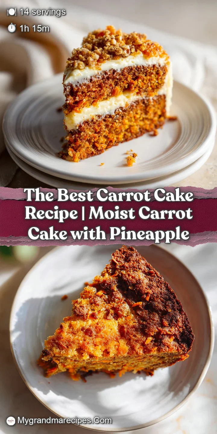 Close-up of a fluffy carrot cake slice, highlighting the tender crumb and hints of spice, with a swirl of cream cheese fro...