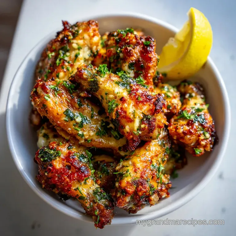 Air Fryer Garlic Parmesan Wings: Crispy and Golden