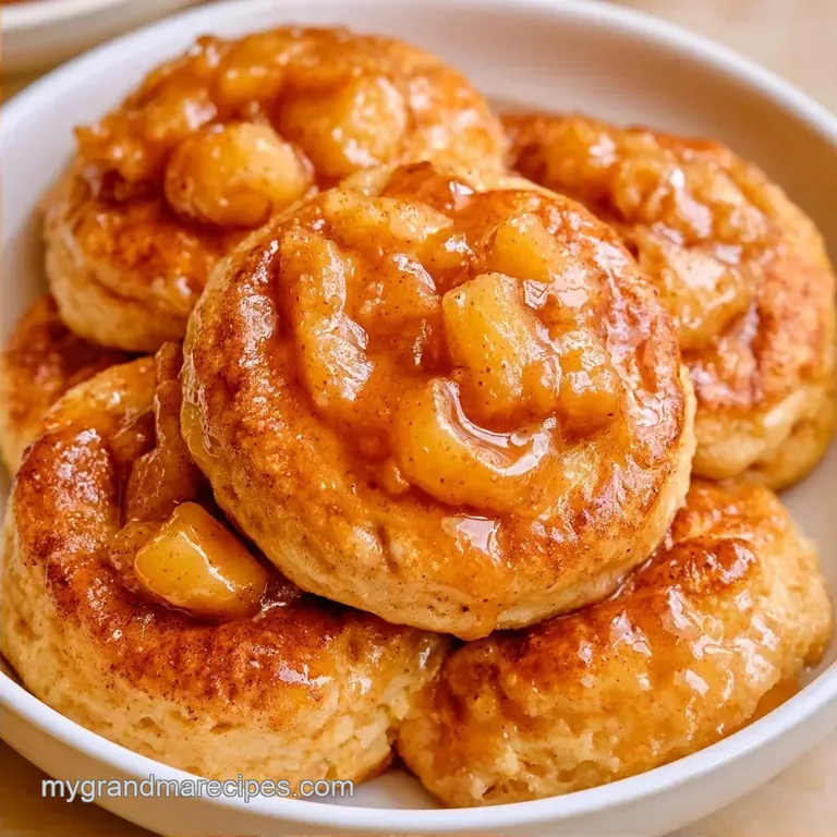 Apple Pie Filling Biscuits: Golden and Jammy