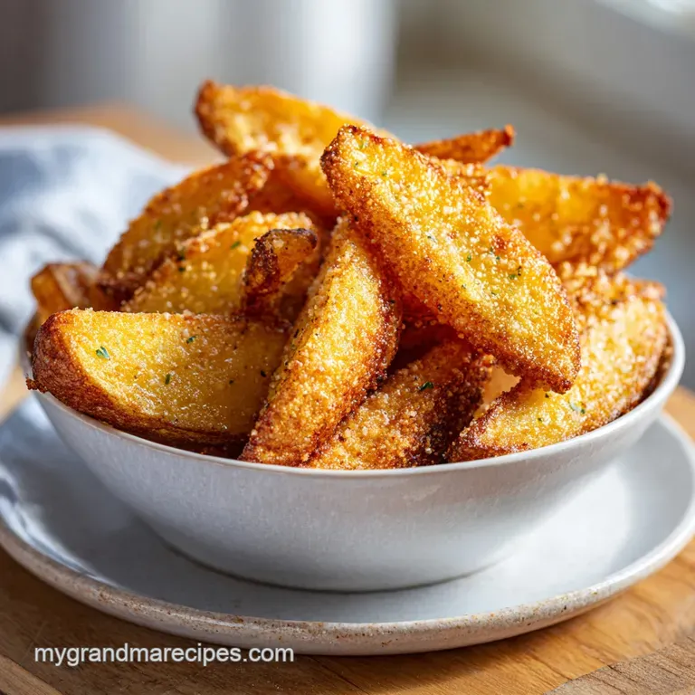 Baked Garlic Parmesan Potato Wedges: Ultra-Crispy