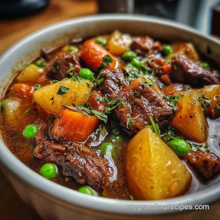 Perfectly seared beef cubes with browned crust, glistening with savory sauce on a white plate. Garnished herbs add fresh, ...