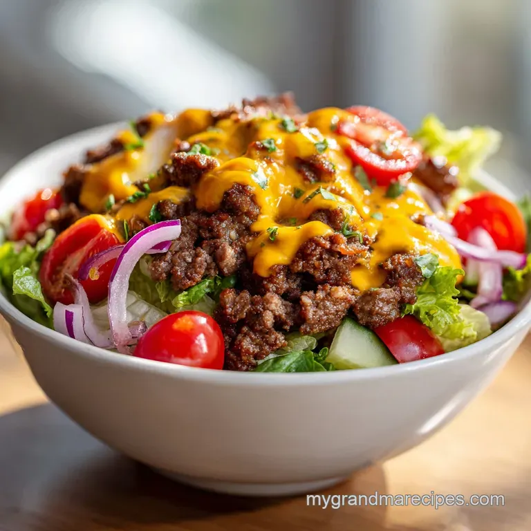 Big Mac Salad with Signature Sauce