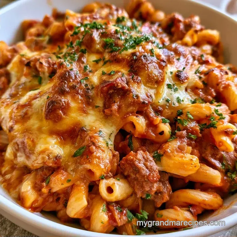 Hearty Cheesy American Goulash