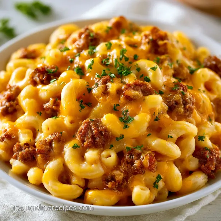 Cheesy Beef Macaroni: One-Skillet Comfort