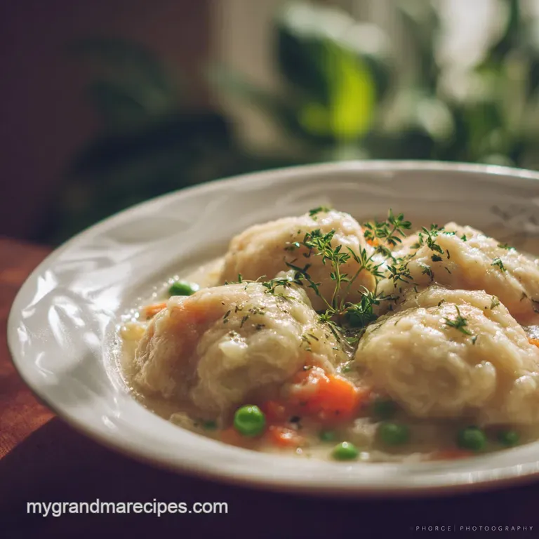 Chicken and Dumplings: Velvety Broth