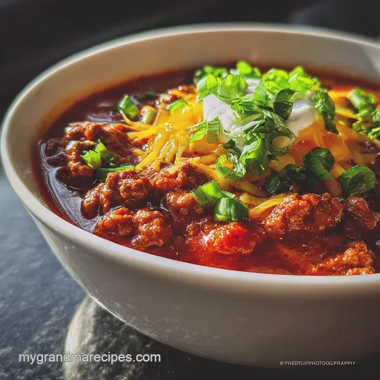 Chili Cookoff Idea Recipe with Ground Beef
