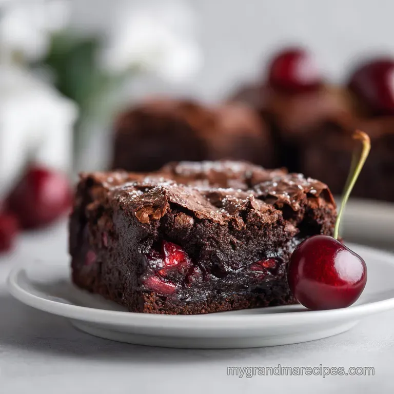 Chocolate Cherry Cordial Brownies