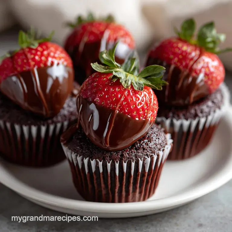 Chocolate Covered Strawberry Cupcakes: Moist and Decadent