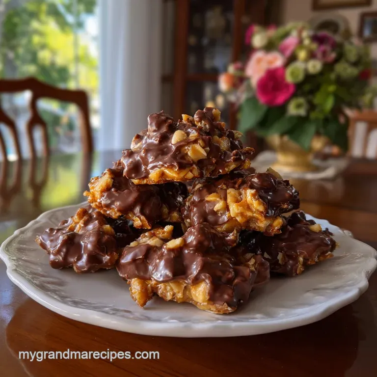 Simple Chocolate Peanut Clusters