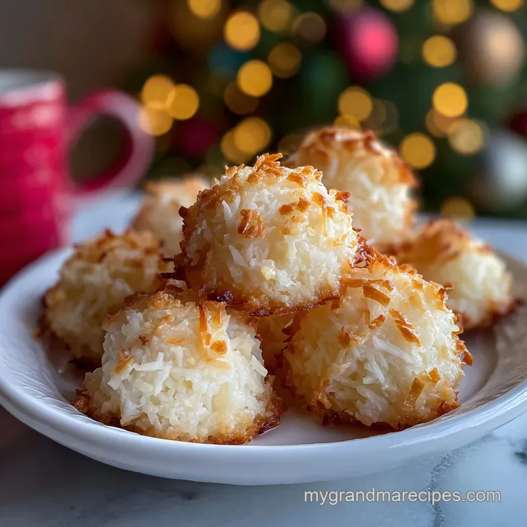 Christmas Coconut Balls: No-Bake