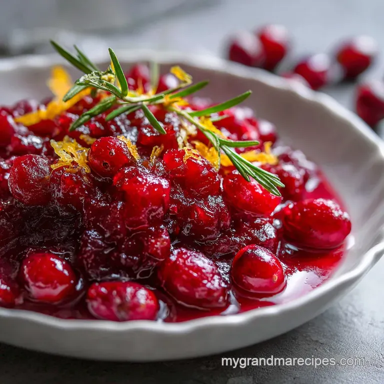 Cranberry Sauce Recipe: Velvety Glaze