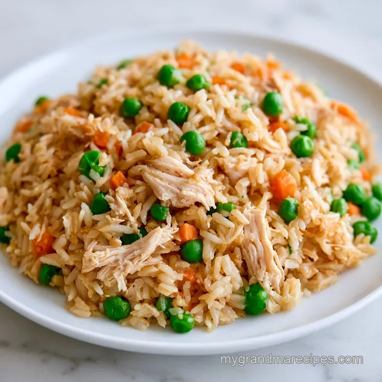 Kid Friendly Chicken Rice Casserole: Creamy and Golden