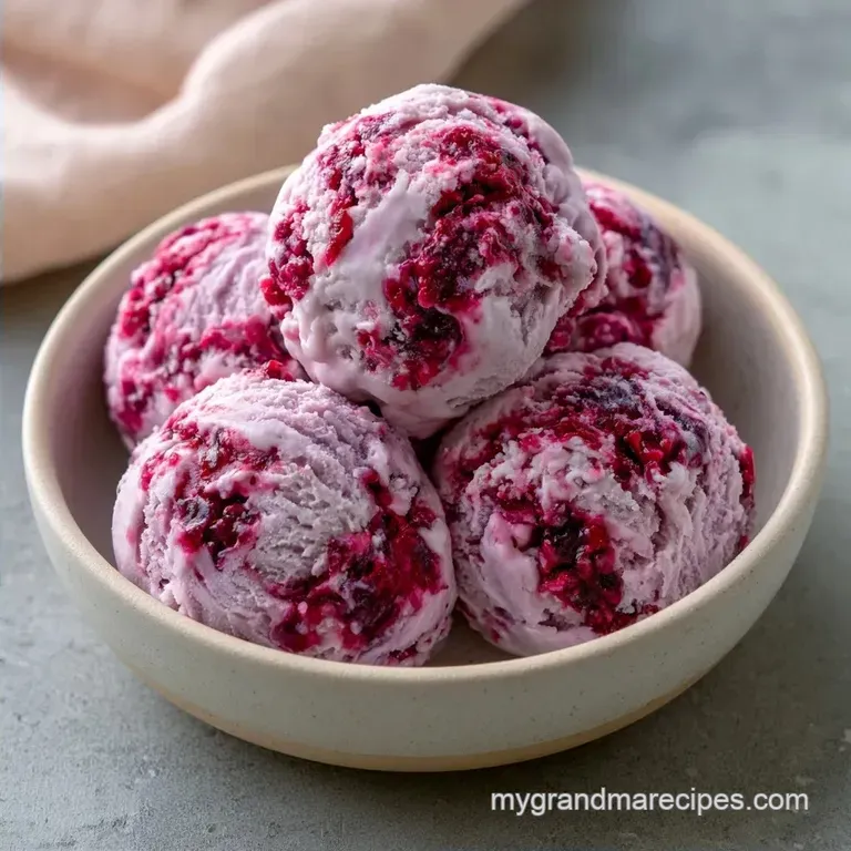 Creamy Homemade Plum Ice Cream
