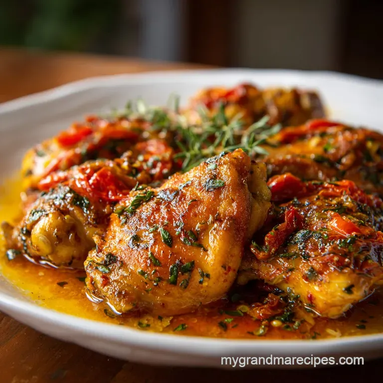 Slow Cooker Creamy Tuscan Chicken