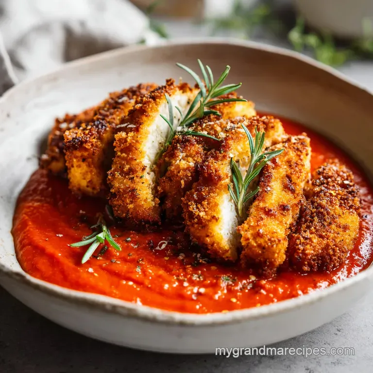 Crispy Chicken Thighs with Spiced Tomato Sauce