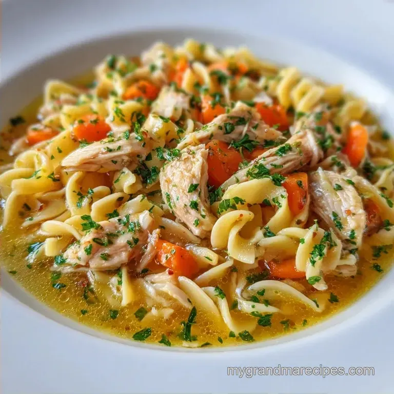 Crockpot Chicken Noodle Soup: Silky and Comforting
