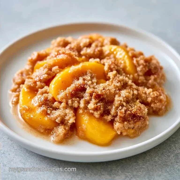 Peach Crisp with Fresh Peaches