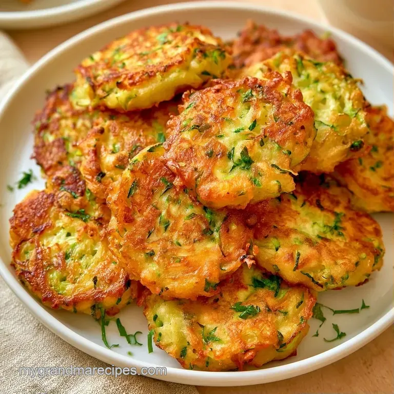 Three crispy golden patties arranged on a white platter with a dollop of creamy white sauce and a sprinkle of chives.