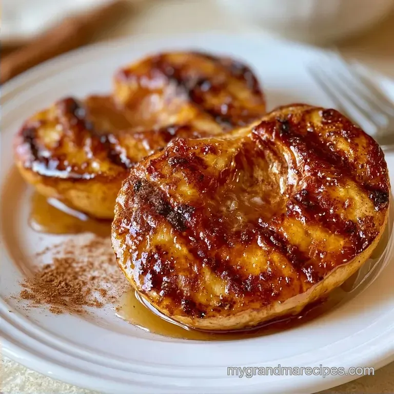 Grilled Peaches with Honey and Cinnamon