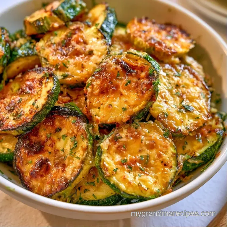 Elegant arrangement of charred green squash spears topped with golden parmesan on a minimalist white plate.