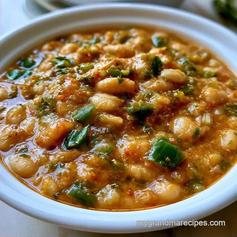 Creamy Hatch Green Chile Vegetarian White Bean Chili
