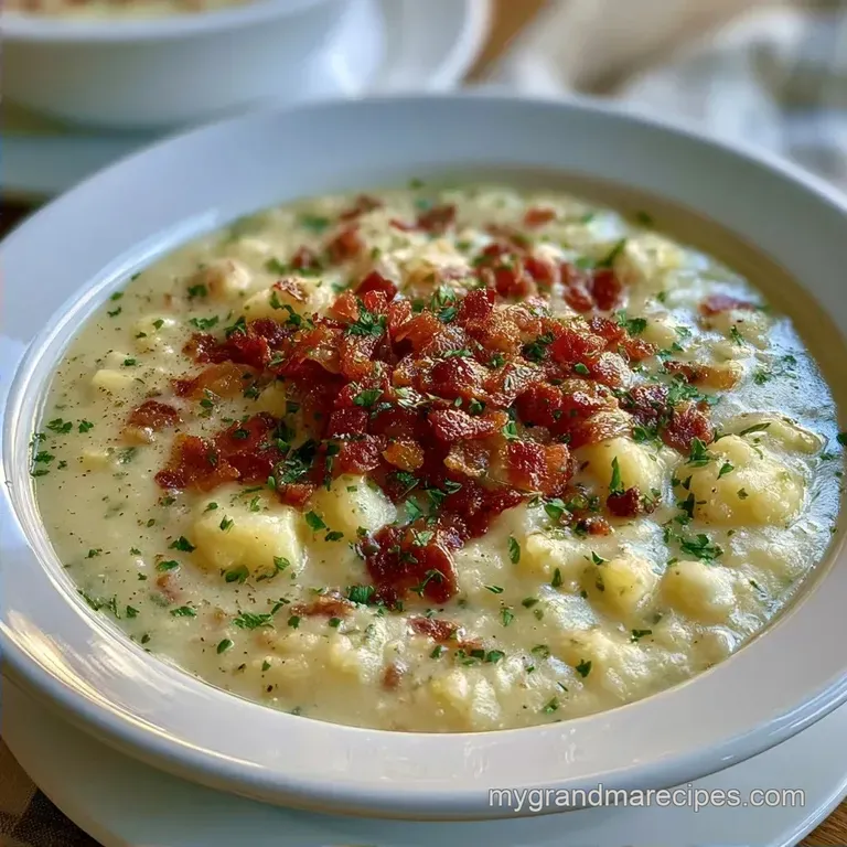 Hearty Potato Soup: Creamy and Old-Fashioned