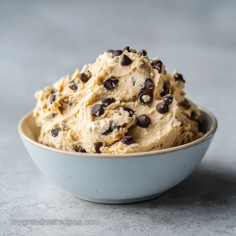 Smooth tan dip in a white ceramic bowl on a rustic wooden platter with neatly arranged fresh fruit slices.