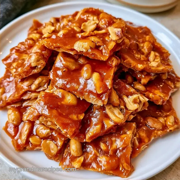 Shattering Crunch Peanut Brittle