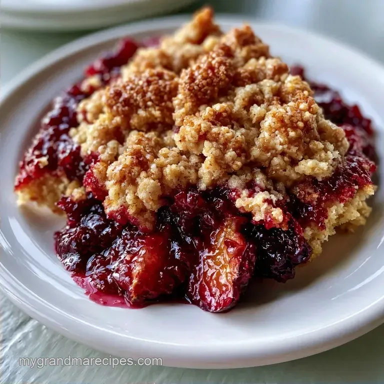 Plum Crumble with Toasted Oats